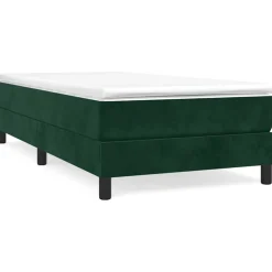 vidaXL Boxspring bed 80x200 cm fluweel donkergroen