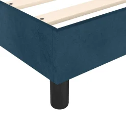 vidaXL Boxspring bed 80x200 cm fluweel donkerblauw