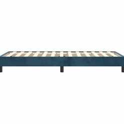 vidaXL Boxspring bed 80x200 cm fluweel donkerblauw