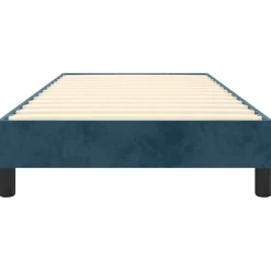 vidaXL Boxspring bed 80x200 cm fluweel donkerblauw