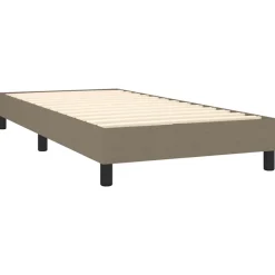 vidaXL Boxspring bed 80x200 cm stof taupe
