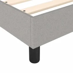 vidaXL Boxspring bed 80x200 cm stof lichtgrijs