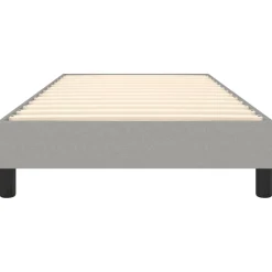 vidaXL Boxspring bed 80x200 cm stof lichtgrijs