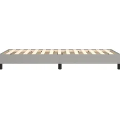 vidaXL Boxspring bed 80x200 cm stof lichtgrijs