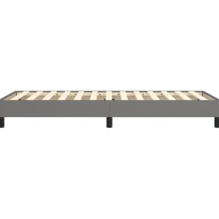 vidaXL Boxspring bed 80x200 cm stof donkergrijs