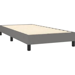 vidaXL Boxspring bed 80x200 cm stof donkergrijs
