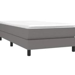 vidaXL Boxspring bed 80x200 cm stof donkergrijs