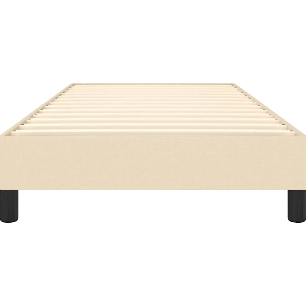 vidaXL Boxspring bed 80x200 cm stof crèmekleurig