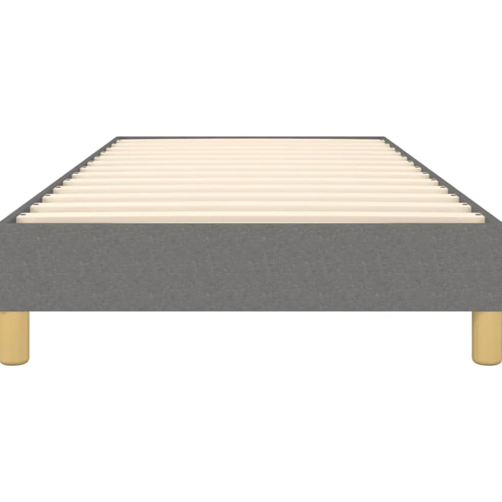 vidaXL Boxspring bed 80x200 cm stof donkergrijs