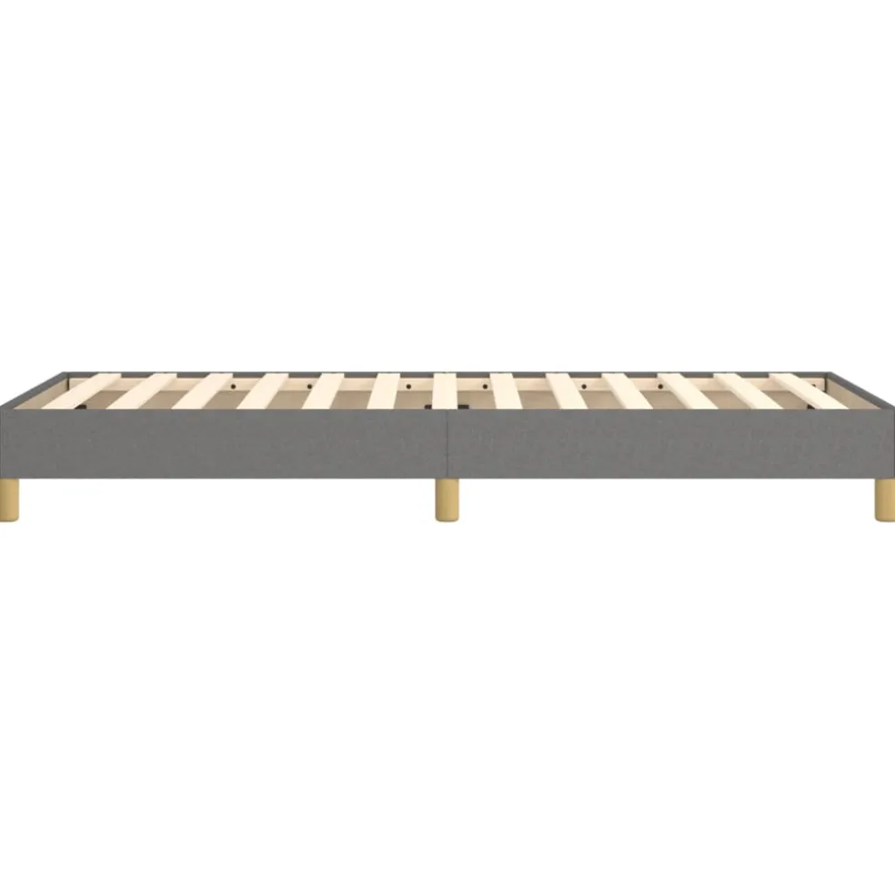 vidaXL Boxspring bed 80x200 cm stof donkergrijs