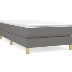 vidaXL Boxspring bed 80x200 cm stof donkergrijs