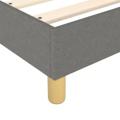 vidaXL Boxspring bed 80x200 cm stof donkergrijs