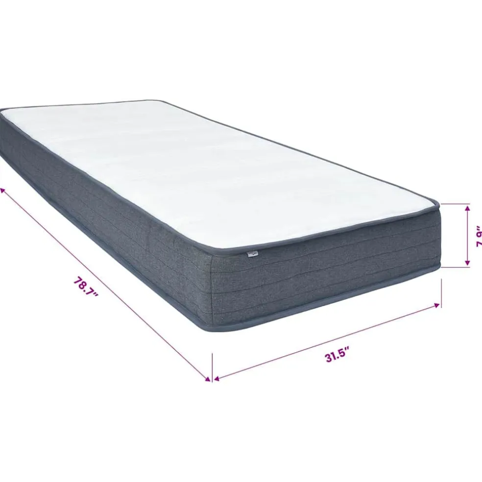 vidaXL Boxspringmatras medium 80x200x20 cm