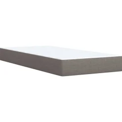vidaXL Boxspring met matras stof taupe 90x200 cm