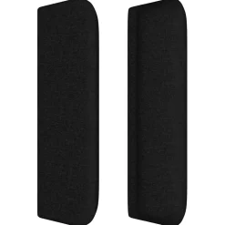 vidaXL Boxspring met matras stof zwart 80x200 cm