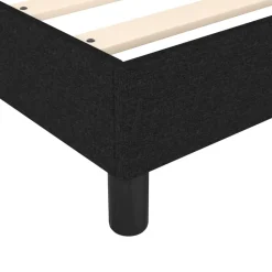 vidaXL Boxspring met matras stof zwart 80x200 cm