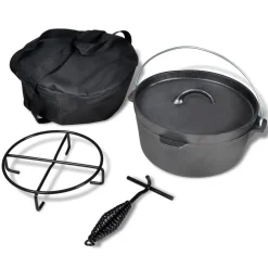 vidaXL Braadpan 4,2 L inclusief accessoires