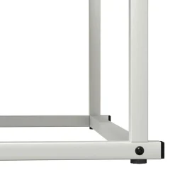 vidaXL Brandhoutrek 70x43x34,5 cm koudgewalst staal wit
