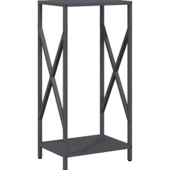 vidaXL Brandhoutrek 40x40x40 cm koudgewalst staal olijfgroen