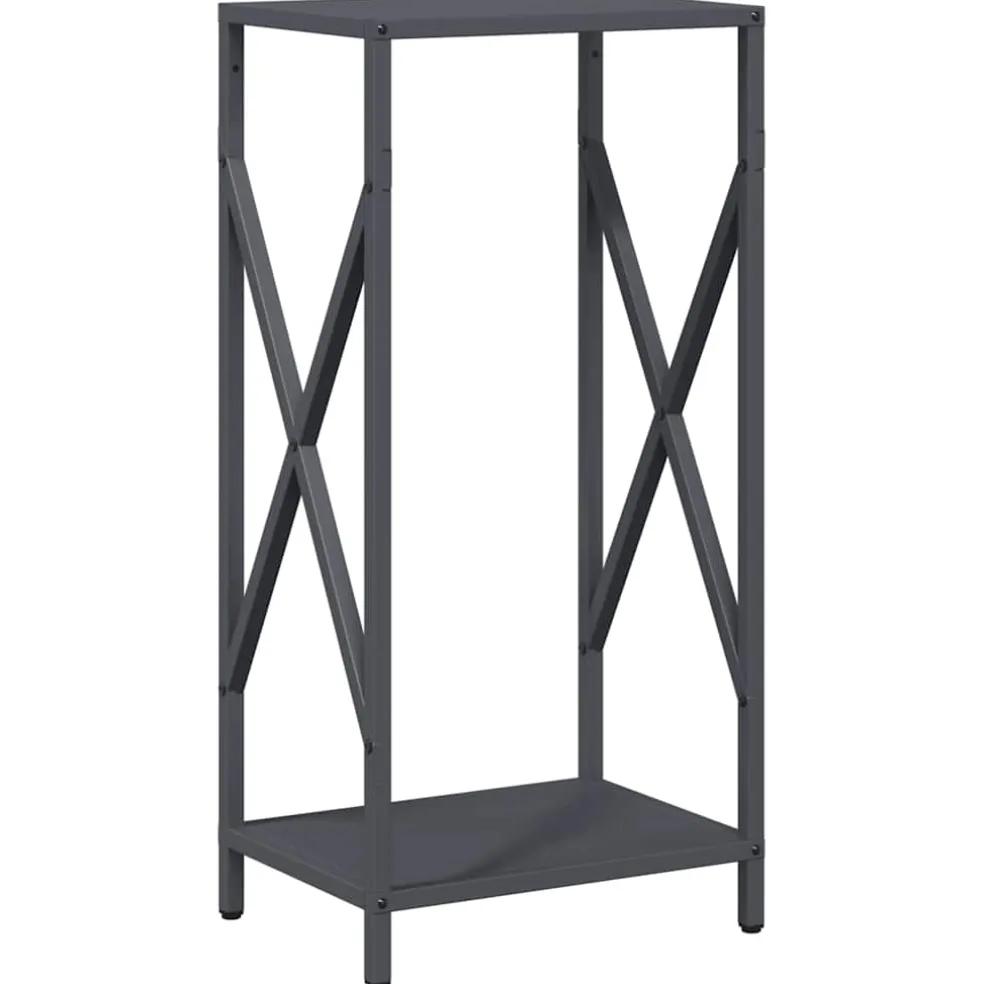 vidaXL Brandhoutrek 40x40x40 cm koudgewalst staal olijfgroen