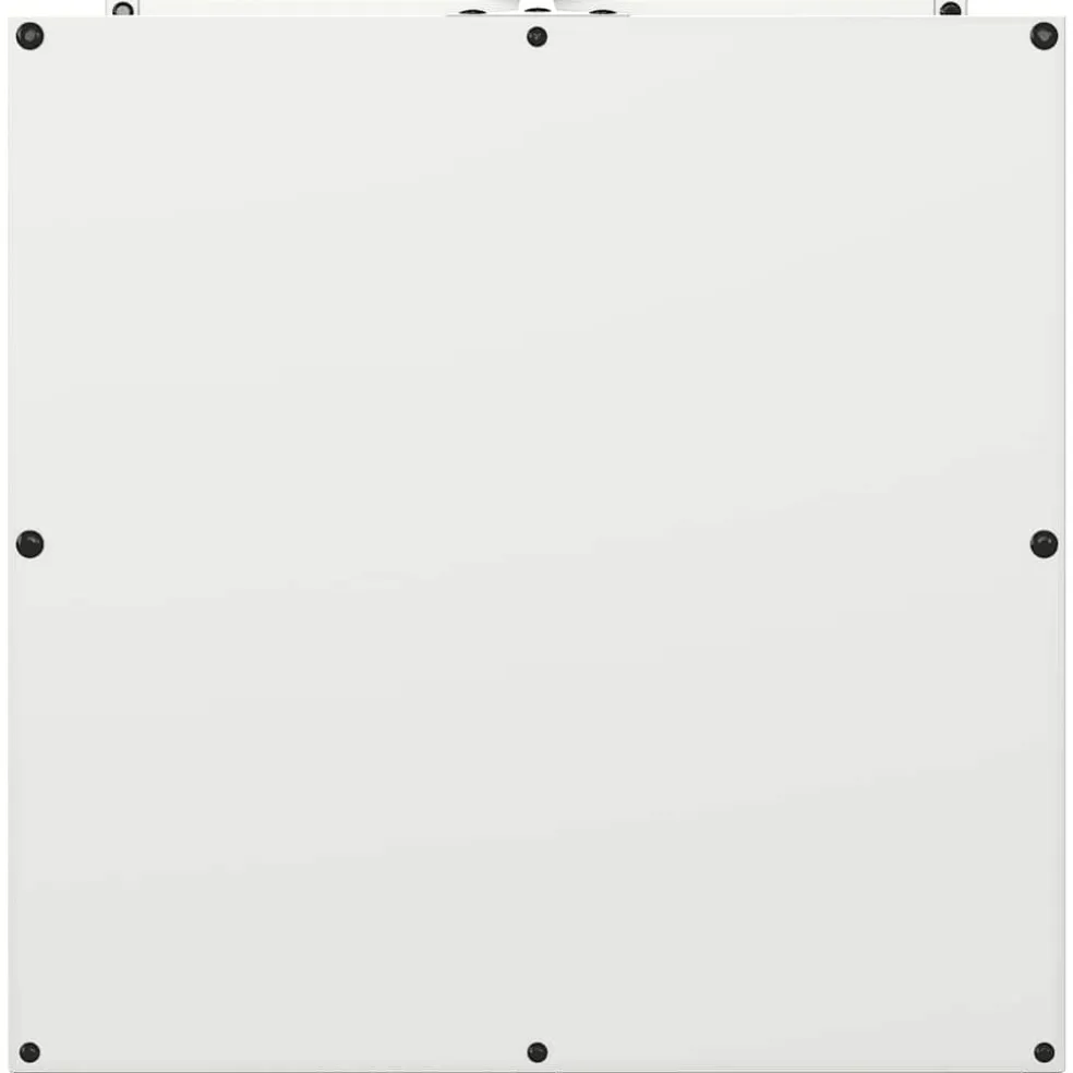 vidaXL Brandhoutrek 40x40x40 cm koudgewalst staal wit