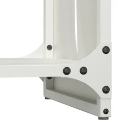 vidaXL Brandhoutrek 40x30x80 cm koudgewalst staal wit