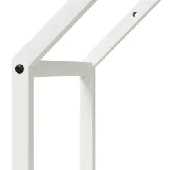 vidaXL Brandhoutrek 40x25x60 cm koudgewalst staal wit