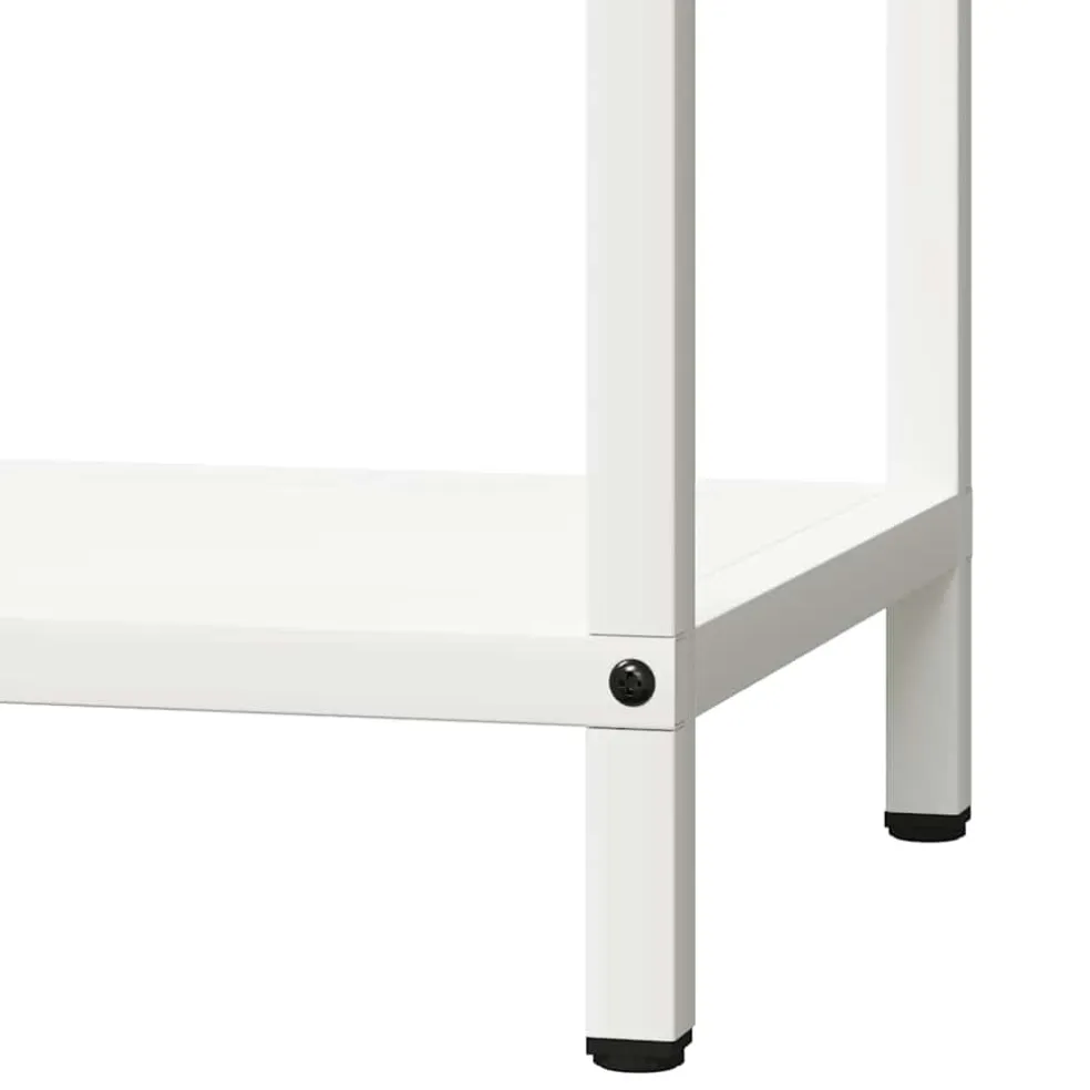 vidaXL Brandhoutrek 40x25x60 cm koudgewalst staal wit