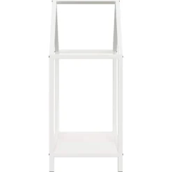vidaXL Brandhoutrek 40x25x60 cm koudgewalst staal wit