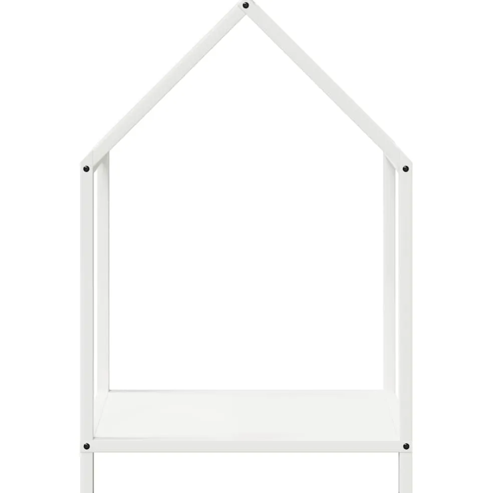 vidaXL Brandhoutrek 40x25x60 cm koudgewalst staal wit