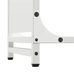 vidaXL Brandhoutrek 44x28x65 cm koudgewalst staal wit