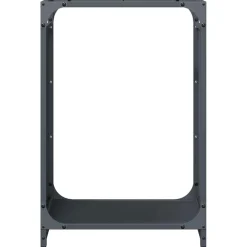 vidaXL Brandhoutrek 44x28x65 cm koudgewalst staal antracietkleurig