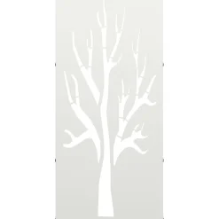 vidaXL Brandhoutrek 40x30x80 cm koudgewalst staal wit