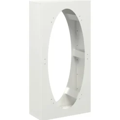 vidaXL Brandhoutrek 50x23x100 cm koudgewalst staal wit