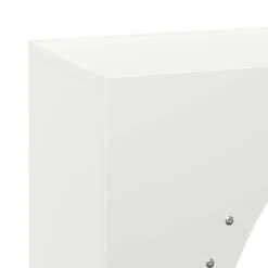 vidaXL Brandhoutrek 50x23x100 cm koudgewalst staal wit