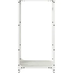vidaXL Brandhoutrek 40x30x80 cm koudgewalst staal wit