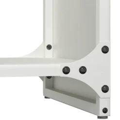 vidaXL Brandhoutrek 40x30x80 cm koudgewalst staal wit