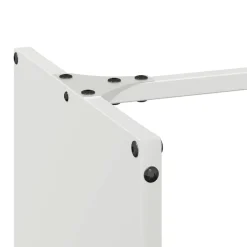 vidaXL Brandhoutrek 40x30x80 cm koudgewalst staal wit