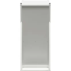 vidaXL Brandhoutrek 69,5x35x81 cm koudgewalst staal wit