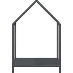vidaXL Brandhoutrek 25x25x60 cm koudgewalst staal wit