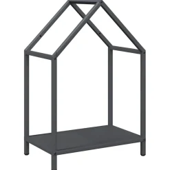 vidaXL Brandhoutrek 25x25x60 cm koudgewalst staal wit