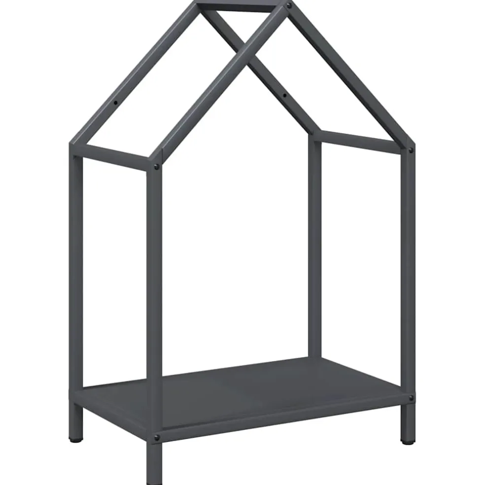 vidaXL Brandhoutrek 25x25x60 cm koudgewalst staal wit