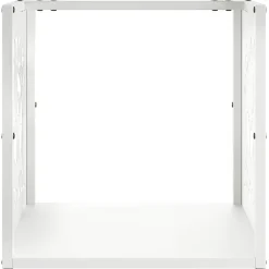 vidaXL Brandhoutrek 50x25x60 cm koudgewalst staal wit