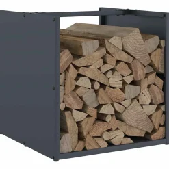 vidaXL Brandhoutrek 50x25x60 cm koudgewalst staal olijfgroen