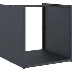 vidaXL Brandhoutrek 50x25x60 cm koudgewalst staal olijfgroen