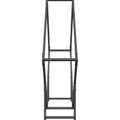 vidaXL Brandhoutrek 100x25x100 cm koudgewalst staal zwart