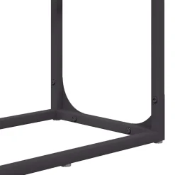vidaXL Brandhoutrek 60x25x100 cm koudgewalst staal zwart