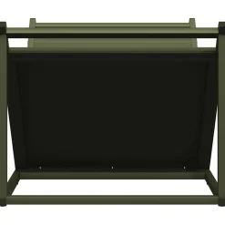 vidaXL Brandhoutrek 70x43x34,5 cm koudgewalst staal olijfgroen
