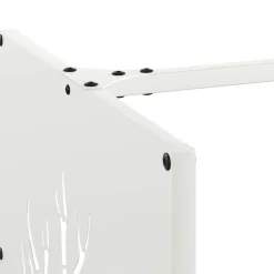 vidaXL Brandhoutrek 70x43x34,5 cm koudgewalst staal antracietkleurig