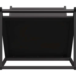 vidaXL Brandhoutrek 70x43x34,5 cm koudgewalst staal zwart